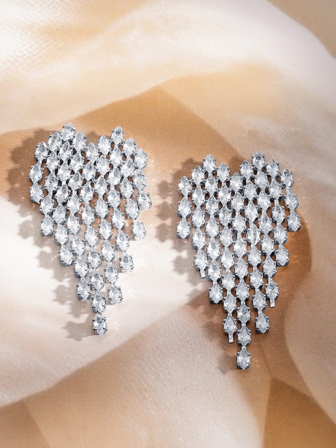 Starlit Glam American Diamond Zirconia Danglers