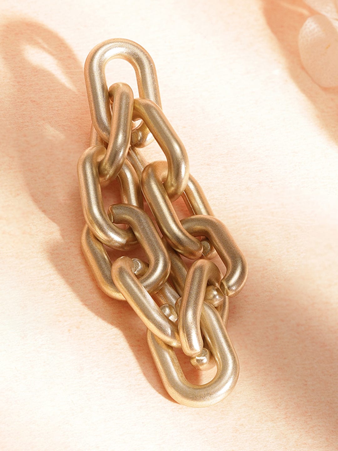Rubans Gold-Toned Geometric Drop Earrings