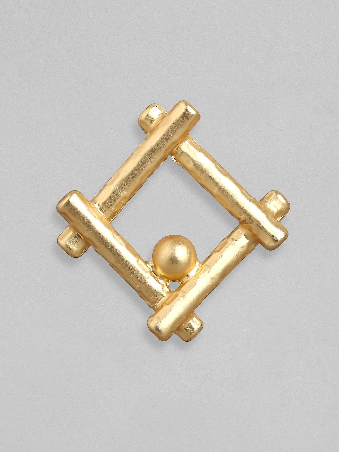 Rubans Gold-Toned  White Set Of 2 Drop Earrings